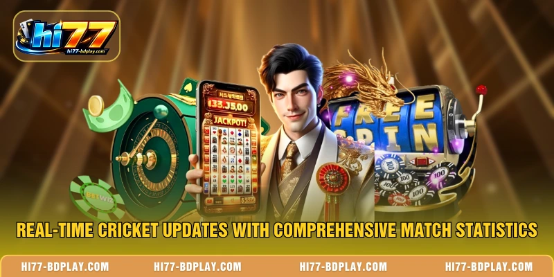 Real-time cricket updates with comprehensive match statistics