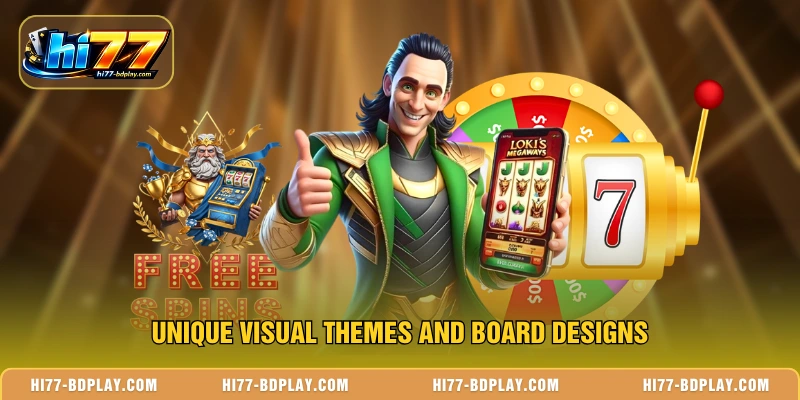 Unique visual themes and board designs